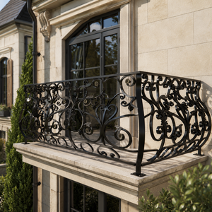 Durable Wrought Iron Balcony Railing Ideas for Safe Balconies, Elegant Facades, and Impressive Outdoor Living Spaces Today Now - Product Image 3