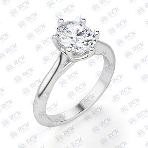 1.50 TCW ovale coupe Solitaire Moissanite bague pour femmes 10KT or bijoux de fiançailles Unique et élégant Moissanite bague en diamant - Product Image 3
