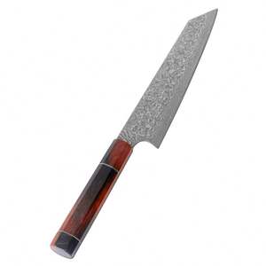 มีดเชฟดามัสกัสพร้อมที่จับแหวนเงินสำหรับใช้ในครัวมีดเชฟมืออาชีพปรับแต่งได้ตามต้องการ - Product Image 1