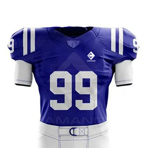 Uniforme de Fútbol Americano al por Mayor, Personalizable con Nombre de Equipo, Mangas Cortas, Transpirable, 100% Poliéster, Alta Calidad, AMANO SPORTS - Product Image 3