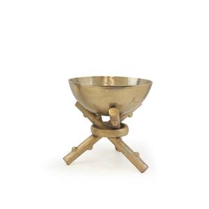 Support en bois de cerf en métal bol de service décoratif décor à la maison centre de table plat de bonbons aux fruits argent or - Product Image 2