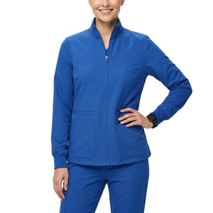 Blousons médicaux personnalisés avec logo, vente en gros B2B, fermeture éclair intégrale, uniformes d'hôpital pour médecins et infirmières, prix d'usine - Product Image 1