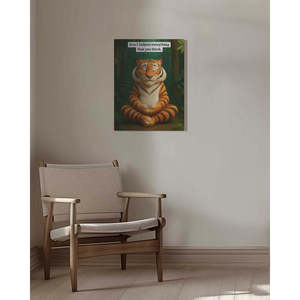 Medi-Tiger Modern <b>Canvas</b> Wall Art Black <b>Frame</b> - Product Image 5