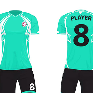 Kit de fútbol personalizado de 100% poliéster, tela suave y ligera, camiseta de sublimación completa cómoda para hombres y mujeres - Product Image 3