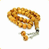 Tasbih Kayu Warna Broan Grosir Islami 8mm Manik-Manik Doa Muslim Tasbih Tasbeeh OEM ODM