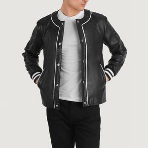 Slim Fit Adult Size <b>Men</b> Leather Varsity <b>Jackets</b> Warm Winter Customized Design <b>Long</b> Sleeves Button Closure <b>Men</b> Varsity <b>Jacket</b> - Product Image 1