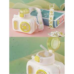 Tykle <b>Bee</b> BTS Combo 2-in-1 Children's Daily <b>Backpack</b> with Crayon Sticks & Water Bottles for School - Product Image 5