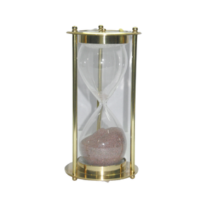 Nautical Brass <b>Sand</b> Timer Hourglass Home Decor Gift Item Promotional Metal Compass Table <b>Decorative</b> Maritime Brass Item Glass - Product Image 1