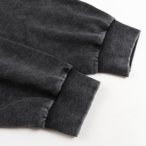 Wholesale <b>Black</b> Zip-Up Hoodies Unisex Pullover 100% Cotton <b>Fleece</b> Mens Blank Oversized Winter Pocket Quick Dry - Product Image 5