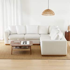 Mesa de centro de sofá doble moderna Simple de alta calidad de madera maciza para sala de estar o dormitorio-Tatami para hoteles - Product Image 3