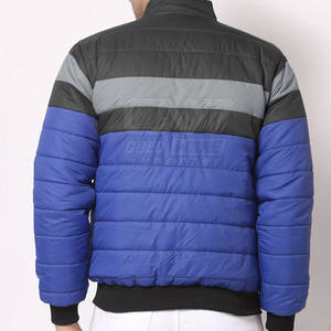 Chaquetas acolchadas de manga larga al por mayor, chaquetas acolchadas de poliéster transpirable de estilo personalizado para hombre - Product Image 3