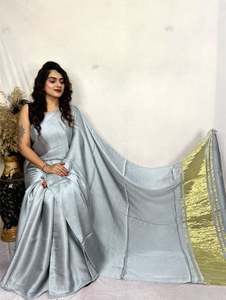 Sari en soie Gajji pure de luxe, tissu Pallu, vêtements ethniques, sari en soie Gajji Bandhani, à bas prix par le fournisseur - Product Image 3