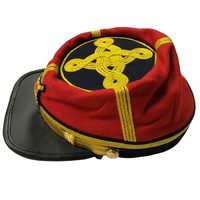 Gorra de Artillería Estilo Kepi de General Confederado Civil, Ajustable, Unisex, de Alta Calidad, en Algodón y Poliéster, Personalizable