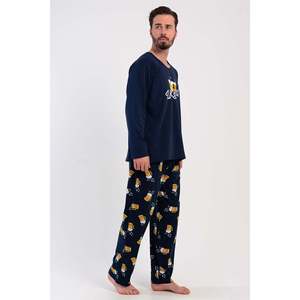 Conjunto de Pijama CEPLI ERKEK P.SUPREM XXL con Cuello Redondo y Manga Larga - Azul Marino - Azul Marino - Product Image 3