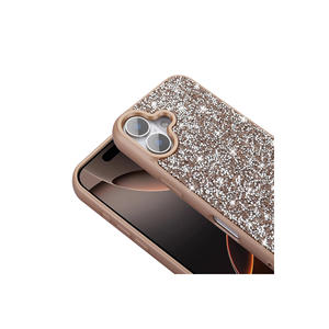 Coque de protection de luxe en strass et diamants pour iPhone 16 11Pro 14 Plus - Étui de téléphone portable de créateur en pierres brillantes dorées - Product Image 6