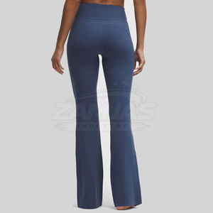 Pantalones de yoga de diseño personalizado para mujer, talla grande, hechos de spandex y poliéster, pantalones ajustados de yoga de estilo único para mujer - Product Image 3