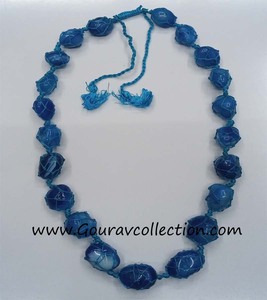 Venta al por mayor de cuentas de piedra de ágata de trabajo de hilo de collar de moda para mujeres para uso en fiestas precios baratos - Product Image 5