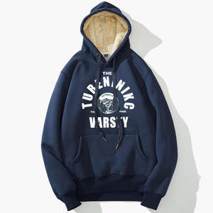 <b>Sherpa</b> <b>Hoodies</b> Men Casual Warm Fleece <b>Lined</b> Hoodie for Cold Weather Outdoor Wear - Product Image 2