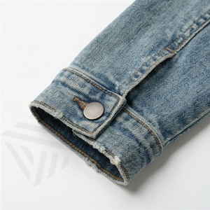 Veste en jean brut confortable pour femmes, doublure en coton, couche intérieure chaude, boutons sur le devant, toucher doux et confortable, mode streetwear d'hiver, manteau élégant - Product Image 6
