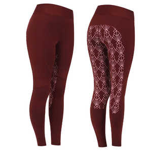 Équipement d'équitation OEM de haute qualité Culotte d'équitation Pantalon de compression à taille haute Poche pour téléphone Leggings d'équitation - Product Image 2