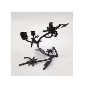 Soporte de vela de Metal de aluminio hecho a mano de Venta caliente con acabado de latón de 7 velas para decoraciones de boda en casa festividades de Navidad - Product Image 3