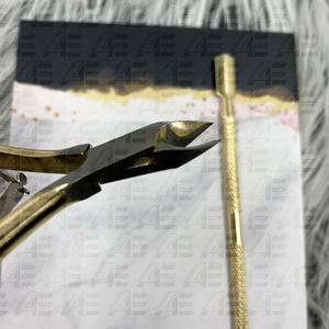 ENSEMBLE de 2 pinces à cuticules professionnelles en acier inoxydable et kit de préparation de poussoir pour les ongles à presser en gros 2025 - Product Image 3