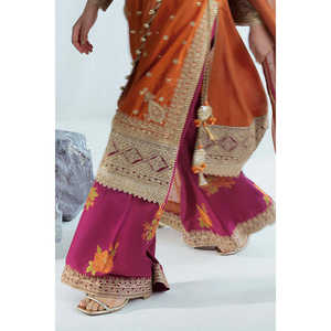 ชุดสูทผ้าลอนปักเลื่อมสำหรับผู้หญิง 3 ชิ้น พร้อมผ้าคลุมไหล่ผ้าฝ้ายตาข่าย FE-52116 - Product Image 3