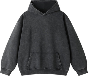 Sudadera con Capucha para Hombre, 100% Algodón, Felpa Francesa, Color Sólido, Transpirable, Impermeable, Ecológica, de Secado Rápido, con Bolsillo - Product Image 6