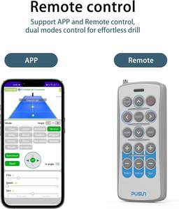 Máquina de Padel PT 9001 Profesional con Control Remoto y Aplicación, 35 Puntos de Lanzamiento, Velocidad Ajustable (12-87 MPH), Capacidad para 150 Pelotas - Product Image 4