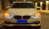 Phare avant à LED pour BMW Série 3 E90 2005-2012, phare avant Plug and Play, blanc + jaune DRL, pièces automobiles