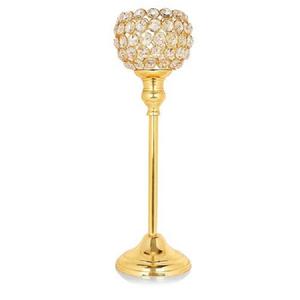 เชิงเทียนทรงสูงพร้อมลูกปัดคริสตัลสำหรับตกแต่งบ้านและโรงแรมดีไซน์เนอร์ตกแต่งทันสมัย - Product Image 5