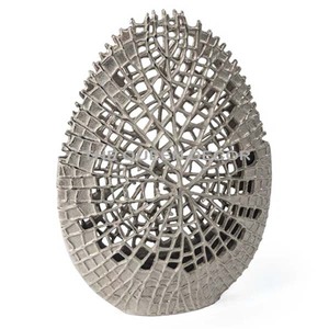Lujo hecho a mano de aluminio Metal chapado en oro en relieve textura florero forma única hogar decorativo florero de mesa Venta caliente - Product Image 6