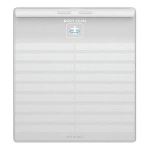 Báscula Inteligente de Monitoreo de Salud con Escaneo Corporal, Batería Recargable, Resistente al Agua IPX4, Material Plástico en Color Blanco, Modelo 0899178 - Product Image 1