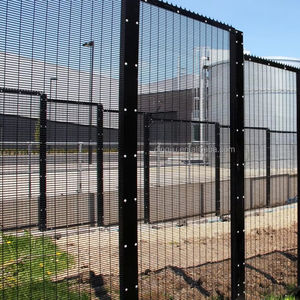 <span class=keywords><strong>รั้ว</strong></span>358ป้องกันการปีนรั้วกั้นแบบใสเคลือบสีดำป้องกันฝุ่นปรับแต่งได้ - Product Image 3