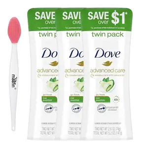 Colombe deodorante donne 2.6 Oz colombe antitraspirante deodorante con Moofin naso spazzola per la pulizia essenziale Stick per la pelle sensibile