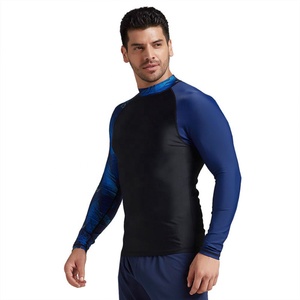 Wholesale Custom Sublimation <b>Compression</b> Rash Guard for Men Plus Size Jersey Design Your Own Logo - Product Image 4