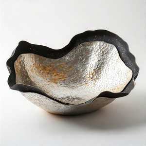 ชามใส่จานทำจากทองเหลืองสำหรับตกแต่งจานจานทำจากทองเหลืองใช้ในการตกแต่งวันที่ชามผลไม้ช็อคโกแลตแบบแห้งเพื่อเสริมการรับประทานอาหาร - Product Image 1