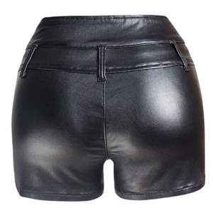 กางเกงขาสั้นหนังเอวสูงทรงหลวมสไตล์ไบค์เกอร์สำหรับผู้หญิง ปี 2025 พร้อมกระเป๋า กันน้ำ ระบายอากาศได้ดี เหมาะสำหรับใส่ลำลองในฤดูร้อน สตรีทแวร์ - Product Image 2