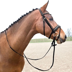 "ส่งตรงจากโรงงานควบม้า: บังเหียนหนังม้าทำด้วยมือสำหรับสไตล์ขี่ม้าที่โดดเด่น" - Product Image 2