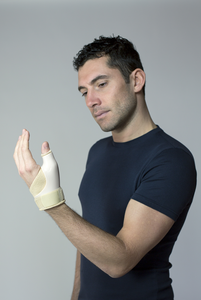 MEDICALAB Unisex All Seasons Professional Protection Adjustable Lightweight Thumb Support <b>Hook</b> Loop Closure <b>Plastic</b> Cotton - Product Image 5