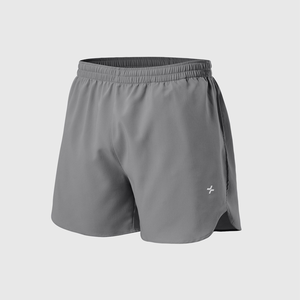 Short de course en toile décontracté OEM pour hommes, taille moyenne, conception côtelée extensible, fermeture élastique, tissage tricoté à motif bermuda solide - Product Image 6