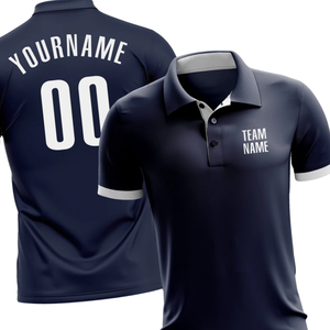 Polo personnalisé par sublimation avec nom et numéro d'équipe personnalisés, vêtements de sport personnalisés de haute qualité pour hommes et femmes - Product Image 3