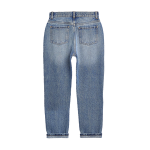 Jeans décontractés mi-plats moulants tissés écologiques de qualité supérieure pour femmes, pantalons à bas prix pour le printemps - Product Image 5