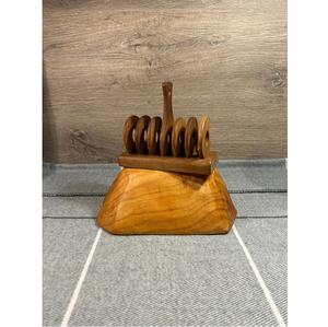 Tranche de pain fantaisie en bois porte-pain petit déjeuner pour morceaux de pain accessoires de cuisine rangement à domicile et organisation porte-pain - Product Image 1