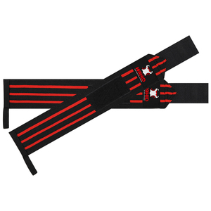 Poignets de poignet de couleurs et de conceptions personnalisées de premier ordre pour l'accessoire de sécurité de forme physique d'entraînement de représentation d'haltérophilie de gymnase - Product Image 1