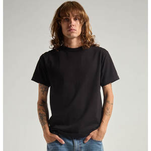 T-shirts décontractés unis pour hommes T-shirts coupe ample T-shirts unis pour hommes T-shirt décontracté surdimensionné en coton à manches épaules tombantes - Product Image 4