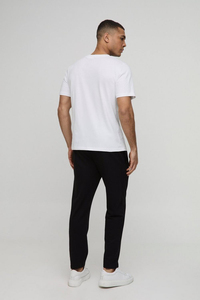 T-shirt 100% coton de haute qualité pour hommes Logo personnalisé coupe ample surdimensionnée unie 260 GSM Style Streetwear ample Logo personnalisable - Product Image 3