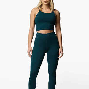 Soutien-gorge de sport de haute qualité, haut de sport, couleur unie, débardeur de yoga pour la salle de sport, avec soutien-gorge, tendance, soutien-gorge de sport personnalisé par sublimation - Product Image 4