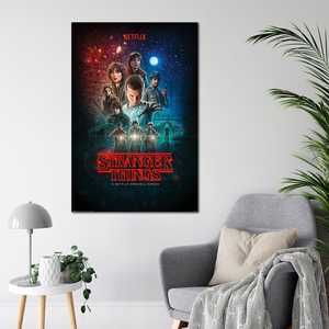 Affiche de style moderne Stranger Things avec Winona Ryder pour décoration murale avec cadre noir - Product Image 2