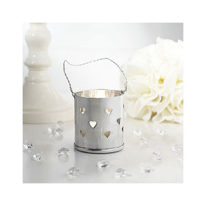 Soporte votivo de luz de té de Metal de hierro con acabado único diseño hecho a mano para fragancia de Navidad y soporte niquelado de mesa de café - Product Image 3